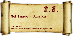 Mehlmauer Bianka névjegykártya