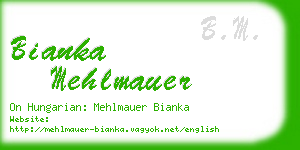 bianka mehlmauer business card